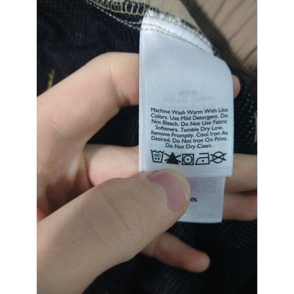 Eddie Bauer Pants Mens L x 30 Beige Hiking Zip Off Shorts Convertible Belted - Picture 10 of 12